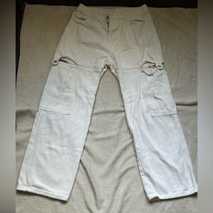 Women’s White Cargo Pants